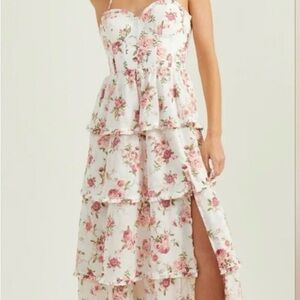 Altard State Floral Tiered Maxi Dress